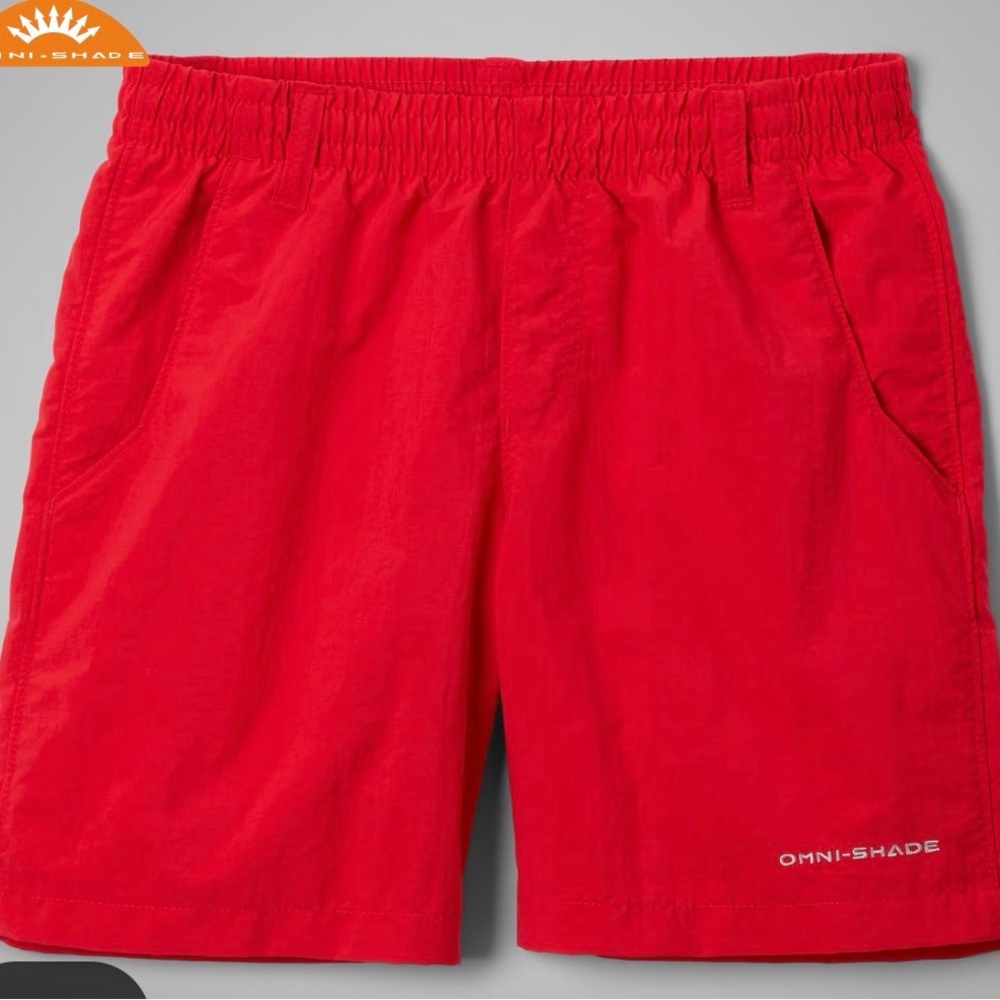 Columbia Red Omni-Shade Athletic Shorts